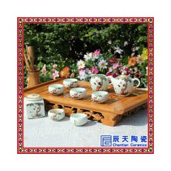 陶瓷茶具  陶瓷定制手绘茶具  青花瓷茶具
