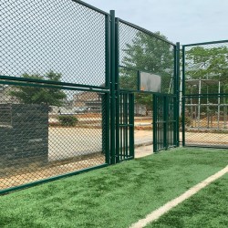 建德市社区组装式球场围网 框架式围网 足球场围网制作安装